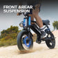 Electric Bike, 16'' Fat Tire eBike for Teens/Adults, 500W E-Bike with 36V/12.8Ah Removable Battery, 22MPH 45 Mile Range Commuting Electric Mountain Bike with Dual Dual Brakes