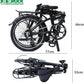 SOLOROCK 20" 8 Speed Aluminum Folding Bike - Wonder V Brakes, with Fenders & Alloy Rear Rack, Stainless Steel Spokes & Stainless Steel Fender Stays
