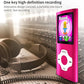 Mymahdi MP3 Player Portable Music Player, 1.8 Inch LCD Screen with Video/Voice Record/FM Radio/E-Book/Photo Viewer, Max Support 64GB Pink