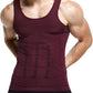 GKVK Mens Slimming Body Shaper Vest Shirt Abs Abdomen Slim
