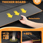Kohree Dog Car Seat Cover for Small Dogs, Hard Bottom Dog Car Seat Cover for Back Seat with Upgraded PVC Pipe, Waterproof 900D Car Hammock for Dogs Pet Back Seat Extender for Cars SUV Truck-S
