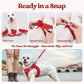 rabbitgoo Dog Harness Small Medium Sized and Leash Set, Step in Soft Light Puppy Vest, Breathable Mesh Pet Harness, Reflective for Safe Easy Walking, Red L