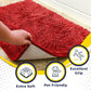 Muddy Mat® Shown on TV – Super Absorbent Microfiber Dog Door Mat for Muddy Paws, Non-Slip Washable Pet Rug, Quick Dry Chenille Entryway Carpet, Machine Washable Indoor Outdoor mat, Red 59"x24"