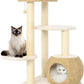 KAMABOKO Modern Cat Tree, 39" Tall Cat Trees for Kittens Climb Play & Rest, Cat-Tree for Indoor Cats w/Natural Sisal Scratching Posts, Hand-Woven Condo & Top Perch