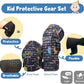 Soft-Style Kids Knee and Elbow Pads with Bike Gloves, Flexible Impact-Resistant Gear for Ages 2-11, Designed for Balance Bikes, Roller-Skating, and Skateboarding
