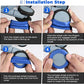 8 Pcs Upgrade Luggage Wheel Covers, Carry On Luggage Suitcases,Wear-Resistant, Anti-Noise, Silicone Wheel Protective Covers for 2-2.4" Spinner Wheel,Essential Travel Accessories (Blue)