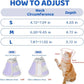 Breathable Air Mesh Cat Cone Collar Soft to Stop Licking, Adjustable, Foldable Lightweight Kitten Cones After Surgery Recovery for Cats & Kittens (Light Purple,M)