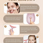 7 Color Face and Neck Massager Light Therapy, Red Light Based Facial Massager for Skin Care, Firming, Smoothing (Pink)
