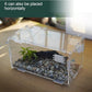 BETAZOOER Acrylic Mini Reptile Tank Habitat Transparent Terrariums with Locking Latch Suitable for Tarantula Isopod Roach Invertebrates (4''x4''x8'')