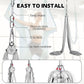 Aerial Silks Kit & Aerial Yoga Hammock - 11Yd Premium Fabric Hardware - Easy Setup for Flying Yoga, Aerial Swing & Fitness - Supports Up to 14ft Rigging