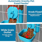 VANNON Small Animal Hanging Automatic Food Dispenser, 35oz Gravity Pet Feeder for Cage, Food Bowl for Rabbit Puppy Cat Ferret Guinea Pig Chinchilla Parrot (Blue)