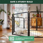 FXW Homeplus Unleashed Indoor Dog Playpen - Stress-Free and Safe Play, Heavy Duty 24 Inch 18 Wire Panels Dog Pen for Puppy and Small Dogs, Black│Patented
