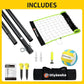 20FT Outdoor Volleyball Net Set System for Backyard Beach with Anti-Sagging Net, Iron Adjustable Height Poles, Soft PU Volleyball and Pump, Carry Bag - Instant Set Up & Durable