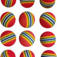 Colorful Soft Foam Rainbow Play Balls for Pet Dog and Cat Toys (12)