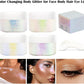 Light Purple Face Glitter Gel,Mermaid Body Glitter Gel,Singer Concerts Music Festival Rave Accessories,Self-Adhesive Sequins Glitter Body Hair Makeup,Sparkling Chunky for Women(Purple),53ML