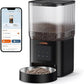 WOPET Automatic Cat Feeder, WiFi Automatic Dog Feeder with APP Control for Slow Feeding, Cat Food Dispenser with 10S Voice Record, Up to 10 Meals Per Day for Cats and Dogs