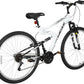 WEIZE Mountain Bike, 26/27.5 inch Outdoor Cycling Bike,18-Speed/High-Carbon Steel/Dual Full Suspension, Adjustable Ergonomic Seat for Men Women Adult, MTB Bicycle with Suspension Fork,Sleek Colors