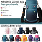 32 oz Insulated Water Bottle | Thickened Stainless Steel Vacuum Metal | Portable Sports Water Jug for Gym and Hiking with Straw, Carrier Bag, Handle Strap | BPA-Free 32 oz