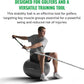 GolfForever Stability Ball Proven by Golfer Scottie Scheffler | Golf Training Exercise Ball | Premium Golf Training Workout Ball to Build Swing Speed, Improve Balance & Strengthen Core | 65cm | Grey