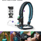 One Gallon Water Bottle,128oz Insulated Flask Stainless Steel Vacuum, Cold for 48 Hrs,BPA-Free & Leakproof -with Paracord Handle,Strap,Straw Spout Lids,Large Jug for Gym Sports,Indigo Black