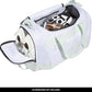 adidas Unisex Defender 4.0 Gym Duffel Bag for Men and Women, Two Tone White-Clear Onix/Linen Green, Small (38L)