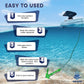 Dreizack Kayak Anchor Kit, 3.5 lb Folding Grapnel Boat Anchor Trolley Accessories with 40ft Rope and PVC Buoy for Fishing Kayaks SUP Paddle Boards Canoes Jet Ski PWC Inflatable Small Boats