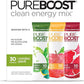 Pureboost Superfoods Clean Energy Booster, Energy Drink Mix with Apple Cider Vinegar, 7 Organic Red or Green Superfoods. Sugar-Free, No Sucralose, Electrolytes (Combo Pack, 30 Count)