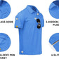 V VALANCH Mens Polo Shirts Short Sleeve Moisture Wicking Golf Polo Athletic Collared Shirt Tennis T-Shirt Tops