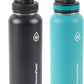 Thermoflask Double Wall Vacuum Insulated Stainless Steel Water Bottle (Onyx Black/Splash)
