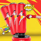 QPAU Kids Punching Bag Toy with Boxing Gloves, 66 Inch Larger Stable Kids Inflatable Boxing Bag Set, Gifts for Boys & Girls Age 6-12, for Practicing Karate, Taekwondo, MMA