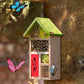 Premium Bug Hotel Kit Cedar Wood Insect Hotel Insect House - Backyard Bee House, Nesting Habitat Shelters, Garden Shelter for Bees, Butterflies, Bugs,Heavy Duty Thickness Colorful