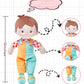 Soft Baby Boy Doll Toys (12''), My First Baby Rag Doll for 1 Year-Old Boy Birthday Gift,Christmas Plush Toys Gift for Toddler Kids Infants-Patch Boy