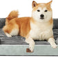EHEYCIGA Orthopedic Dog Beds for Large Dogs, Waterproof Memory Foam Large Pet Bed with Sides, Non-Slip Bottom and Egg-Crate Foam Dog Couch Bed with Washable Removable Cover, Greyish Green