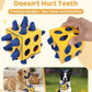 Interactive Puzzle Dog Toy Encourage Natural Foraging Skill, Durable Dog Enrichment Toy Snuffle Cube Cloth Strip with Hide & Seek Food, Slow Feeder for Mind Stimulate & Stress Relief (Yellow)