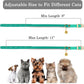 OOPSDOGGY Rolled Leather Cat Collar with Bell - Reflective Kitten Collar with Safety Elastic Strap - Adjustable Small Pet Collars for Boy Girl Cats (Teal)