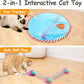 Migipaws Interactive Cat Ball Toy Set, Fun Tracker, Glowing Chase Ball with MystiChaser Pouch, Fluffy Tail, Small Mouse – Cat Toys for Bored Indoor Cats(Rose)