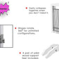Spirich Free Standing Foldable Wire Pet Gate for Dogs, 80 Inches Extra Wide, 30 Inches Tall 4 Panels Dog Gate for The House, Doorway, Stairs, Pet Puppy Safety Fence, Sliver White