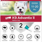K9 Advantix II Medium Dog Vet-Recommended Flea, Tick & Mosquito Treatment & Prevention | Dogs 11-20 lbs. | 2-Mo Supply