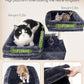 Globlazer Large Cat Tree Tower Condo, 80in Tall Cat Tree for Multiple Indoor Cats Large Adult, XXL Big Cat Climbing Tower with Cat Caves, Sisal Scratching Posts, Top Perches, Hammock, S80B, Dark Gray