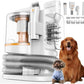 Pet Grooming Kit with 3.4L Oversized Vacuum Suction - 99% Pet Hair Removal - Professional Dog Clippers & Shedding Tools for Cats, Teddy, Poodle, Golden Retrievers (Metallic Orange & White)