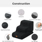 Gardner Pet Dog Stairs for Small Dogs 16.5" H, 2 in 1 Transformable 3-Step Pet Stairs and Dog Ramp for Couch (13-20 in), Black Adjustable Pet Steps with Non-Slip Waterproof Cover and CertiPUR-US Foam