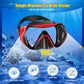 Snorkeling Gear, Dry Snorkel Set180° Panoramic Wide View,Anti-Fog Scuba Diving Mask, Professional Snorkeling Gear for Free Breathing, Swimming, Diving