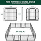 FXW Rollick Unleashed Dog Playpen for Indoor, Yard, RV Camping, 24 inch 16 Panels for Small and Puppy Dogs, Black│Patented