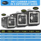 USA Pet Carrier & Crate 26" - Premium Collapsible Design for Medium Cats and Dogs - Portable Kennel for Indoor/Outdoor Use - 360-Degree Ventilation & Hard Plastic Wall Protection