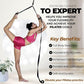 Pilates Stretching Strap with Door Anchor - Flexibility Equipment for Pilates Practitioners - Ideal for Improving Leg Flexibility, Core Stability, and Posture Alignment at Home