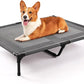 petizer 36" Elevated Dog Bed for Large Dogs, Outdoor Waterproof, Raised Cooling Pet Bed, Washable Breathable XL Dog Bed with Supporting Bars - Up to 120 LBs, Indestructible, Large