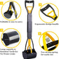 Pooper Scooper 2 Pack with 20 Litre Step Dog Poop Trash Can, 28" Long Handle Dog Poop Scoopers for Large Small Dogs Heavy Duty, Removable Inner Bucket for Outdoors, 50 Waste Bags Included