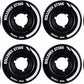 Rollerex ST360 92A Roller Skate Wheels (8-Pack) (Color Options) - Indoor Outdoor - Use for Quad Skate Wheel Replacement (Steel Black)
