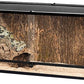 REPTI ZOO 67 Gallon Reptile Large Terrarium Newly Upgraded All Glass 48" x 18" x 18" Double Hinge Door with Top Ventilation Reptile Terrarium(Knock-Down)