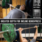 Eonfit E5 Smith Machine with Vertical Leg Press, Power Cage Squat Rack with LAT-Pull Down Cable Crossover Rotating Arms System Home Gym Equipment All in One (E5 RED)